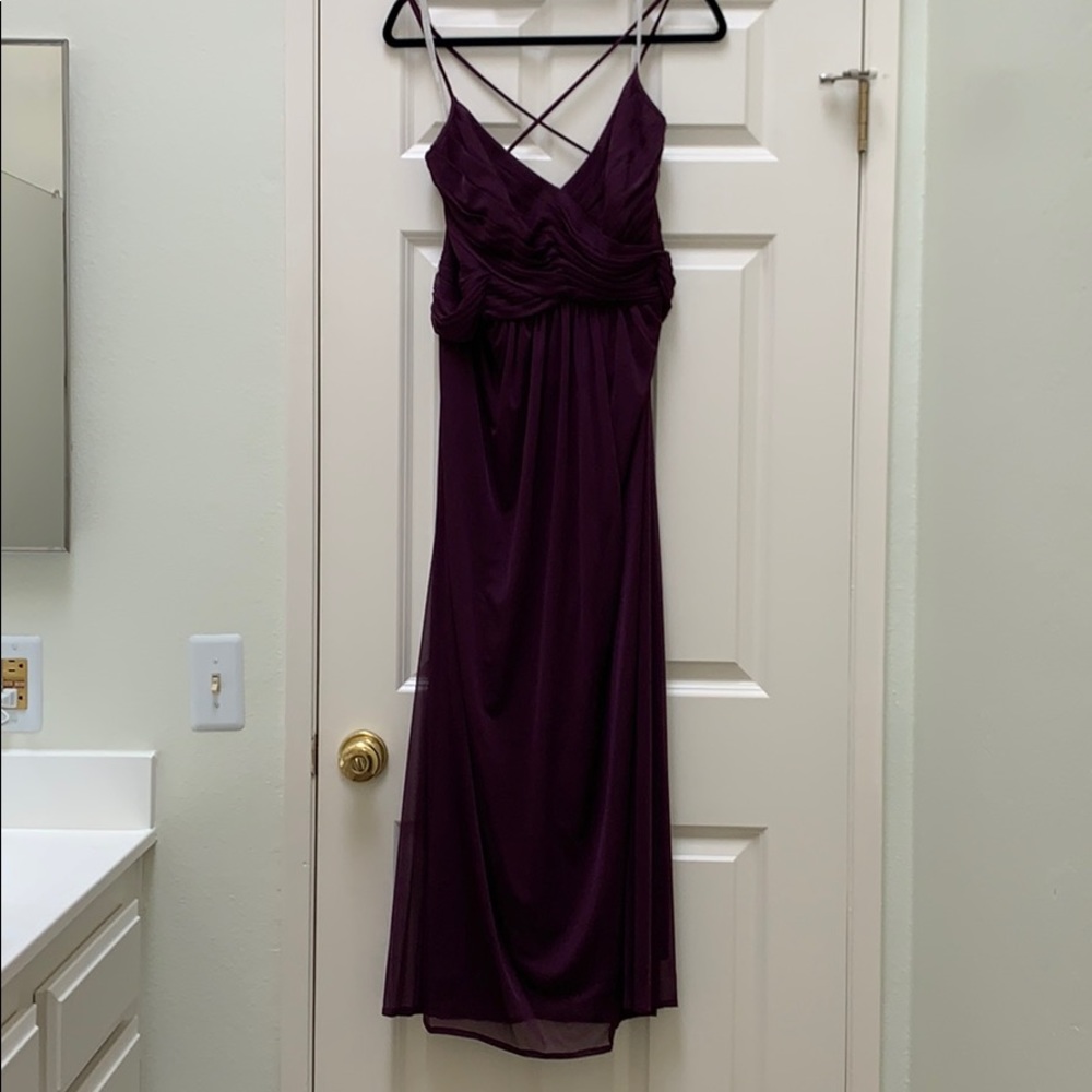 Eggplant purple gown
